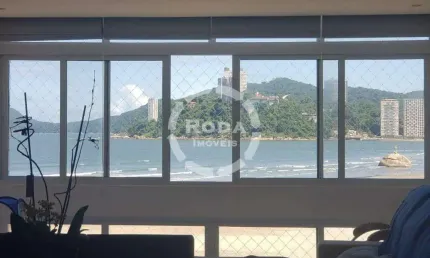 Apartamento Frente ao Mar Pé na Areia, Santos Litoral Paulista.