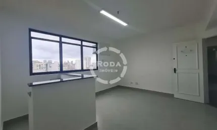 Sala Comercial para locação em Santos, localizada no bairro da Vila Mathias.