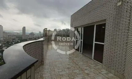 Cobertura Duplex na Ponta da Praia – Vista Panorâmica, 4 Dorms e 3 Vagas!