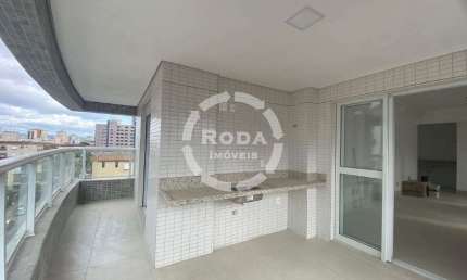 Descubra a elegância à beira-mar 2 suítes, varanda gourmet e terraço estendido no Boqueirão, Santos