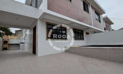 Sobrado Isolado à venda, 3 quartos, 3 suítes, 2 vagas, Vila Belmiro - Santos/SP