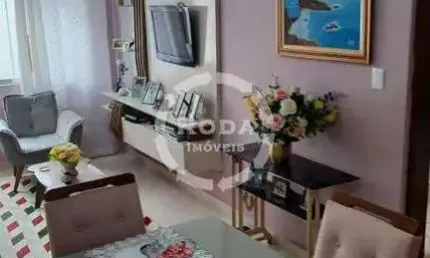 Apartamento à venda, 2 quartos, 1 suíte, 1 vaga, josé menino - santos/sp