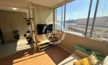 Apartamento 1 Quarto com Vista Mar Pé na Areia no Bairro José Menino - Santos/SP