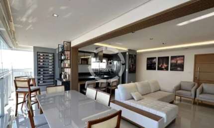 Apartamento com 3 Quartos e 4 banheiros mobiliado com 136 m² no Boqueirão em Santos