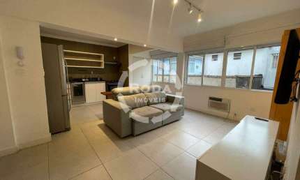 Apartamento de 2 dormitórios, mobiliado, para locação, no Boqueirão, em Santos/SP