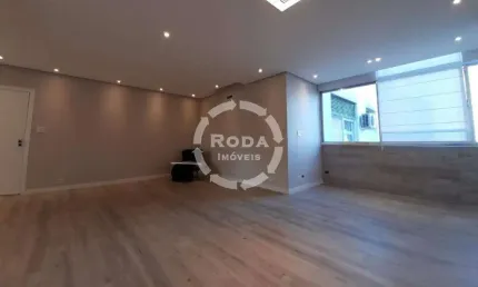Apartamento com 200m² - todo reformado no josé menino, com 2 dormitórios e sala enorme.