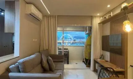 Apartamento `a venda 2 dormitórios, varanda e lazer completo- santos, sp