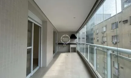 Locação Apartamento 2 suites com lazer completo, na quadra da Praia - Boqueirão - Santos