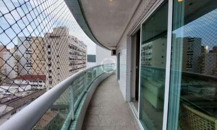 Exclusivo apartamento de frente com 4 suites 1 quadra da praia, 1 por andar a venda Ponta da Praia - Santos