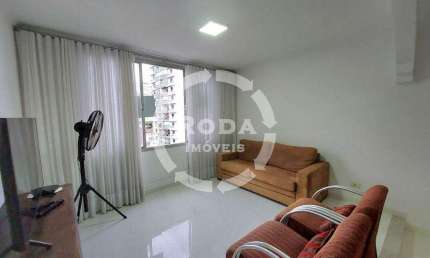 Oportunidade no Boqueirão! Apartamento de Frente 2 dormitórios dependência completa ,vaga demarcada a 3 Quadras da Praia, Boqueirão -Santos