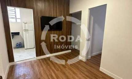 Apartamento 2 Dormitórios Venda Boqueirão Santos | Prédio na Praia | Modernizado | Vista Mar Lateral