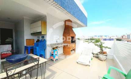 COBERTURA DUPLEX 115M2 / 3 DORM / ÁREA GOURMET / 01 VAGA NO MACUCO.