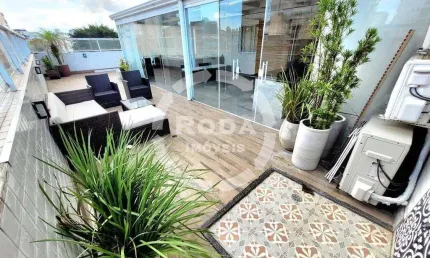 Apartamento Garden com Hidro e Varanda Gourmet no Estuário – 2 Dorms, Suíte e Lazer Completo