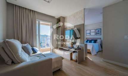 Apartamento à venda no Campo Grande | 1 dormitório | Lazer completo | 1 vaga demarcada