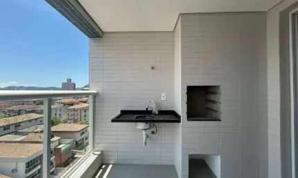 Apartamento Novo com Varanda Gourmet 1 Suíte à Venda na Aparecida Santos