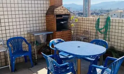 Excelente Cobertura Triplex 3 Dormitórios 142m² no Bairro do Boqueirão - Santos - SP