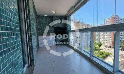 Apartamento com 3 quartos para alugar na Avenida Coronel Joaquim Montenegro, --, Aparecida, Santos