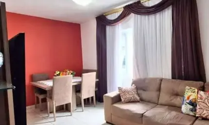 Apartamento amplo com 2 dormitórios, garagem à venda na encruzilhada- santos