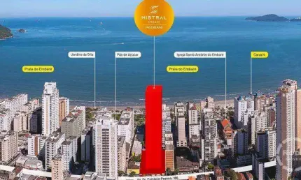 Apartamento à venda no embaré – alto padrão com vista para o mar | entrega prevista para 2028