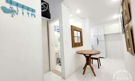 Apartamento 1 dormitório na orla do gonzaga – santos/sp
