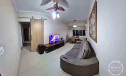 Apartamento com 2 dormitórios à venda em santos/sp – totalmente reformado e com móveis planejados novos