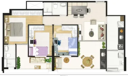 Apartamento à venda, 3 quartos, 1 suíte, 2 vagas, Boqueirão - Santos/SP