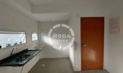 Apartamento à venda, 2 dormitórios, 1 vaga de garagem, estuário, santos/sp