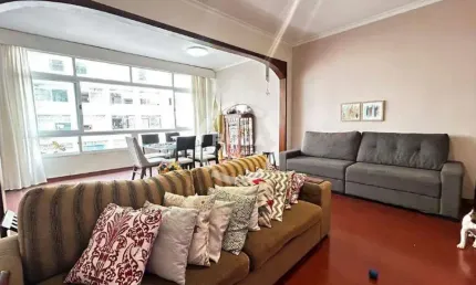 Apartamento à venda 3 quartos, 01 suíte, boqueirão - santos/sp retrofit