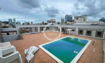 Cobertura Duplex à venda, 4 quartos, 1 suíte, 3 vagas, Ponta da Praia - Santos/SP