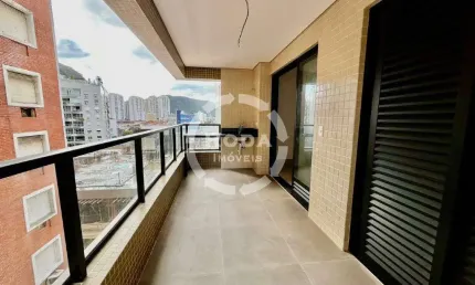 Apartamento com lazer no bairro do José Menino, quadra da praia, 02 quartos.