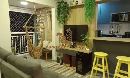 Apartamento à Venda com 65m² e 2 Quartos, Lazer e Sacada Gourmet