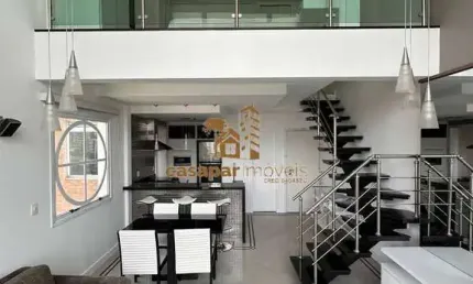 Loft duplex com 75m², vista para o ceret e  shopping analia franco