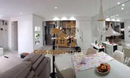 Apartamento à venda com 78m², 3 dormitórios com sacada gourmet e lazer