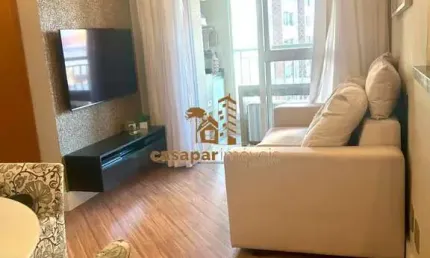 Apartamento à venda no barcelona mobiliado,62m² com 2 dormitórios e 2 vagas
