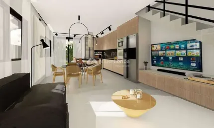 Casa geminada à venda com 3 suítes e terreno de 180m, em loteamento planejado, no Campeche, Florian