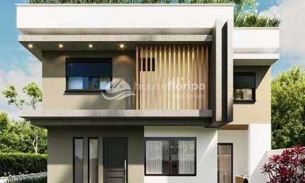 Jardim Campeche - Casa à venda, com 2 suítes em loteamento planejado no Campeche,  a 300metros da p