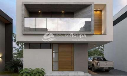 Incrível casa individual com duas suítes, moderna, dentro de condomínio à venda, Santo Antônio de L
