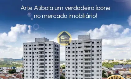 Apartamento para venda em atibaia, alvinópolis, 2 dormitórios, 1 suíte, 2 banheiros, 1 vaga