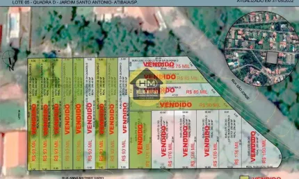 Terreno à venda no Jardim São Felipe, Atibaia 