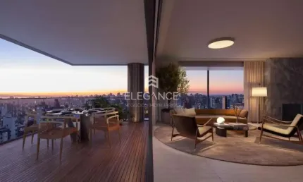 Elegance imóveis vende apartamento de luxo com 356 m2 privativos, 4 suítes, 4 vagas box garagem. prédio exclusivíssimo no bela vista porto alegre.