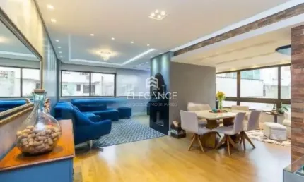 Elegance Imóveis vende ótimo apartamento com 117 m2 3 dormitórios suíte 2 vagas box garagem Piscina Academia Salão de  Festas Petrópolis Porto Alegre