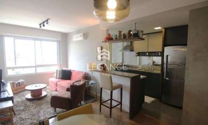 Apartamento para comprar com 68 m2 2 dormitórios 1 suíte 1 vaga/box garagem  elevador portaria 24 horas. Jardim Lindóia Porto Alegre. Elegance Imóveis