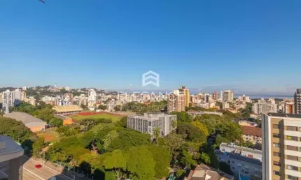 Elegance imóveis vende apartamento desocupado em andar muito alto com 3 dormitórios suíte infra completa 3 vagas box garagem. menino deus porto alegre
