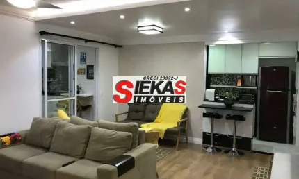Apartamento à venda em São Paulo-SP, Chácara Califórnia: 2 quartos, 1 suíte, 2 salas, 2 banheiros, 1 vaga, 84m². Imperdível!