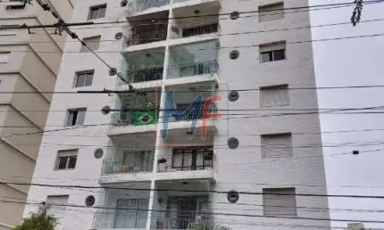 Ref 16.308 lindo apto de 90 m² a.u., 2 quartos (1 suíte), banheiro, sala com sacada, cozinha, lavanderia, quarto e banheiro serviço e 1 vaga.