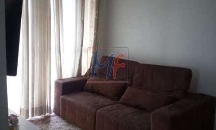 REF 16.408 Lindo apto de 60 m² a.u, Vila Tolstoi , 2 quartos, sala, cozinha, banheiro área de serviço, 1 vaga e Lazer. Próximo do monotrilho.