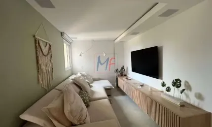 REF 16.492- Apto em Santo André, 135 m² a.u., 4 quartos (sendo 3 suítes), sala, cozinha,  lavabo, área de serviço, varanda, 2 vagas e lazer.