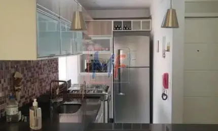 REF 16.673 - Excelente apto na Vila Santana, 51 m² a.u., 2 dormitórios, sala, cozinha, banheiro, área de serviço, sacada, 1 vaga e lazer.