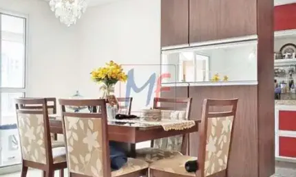 Ref 16.717 - belo apto em santo andré, 73m² a.u., 2 dormitórios (1 suíte), sala, cozinha, varanda gourmet, área de serviço, 2 vagas e lazer.