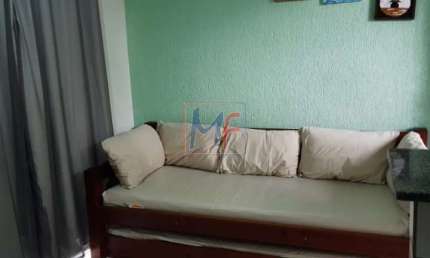 REF 16.975 - Ótimo apto em Ubatuba, 38 m² a.u., 1 quarto, cozinha, sala, banheiro, varanda, churrasqueira e 1 vaga, a 200m da Praia Grande.